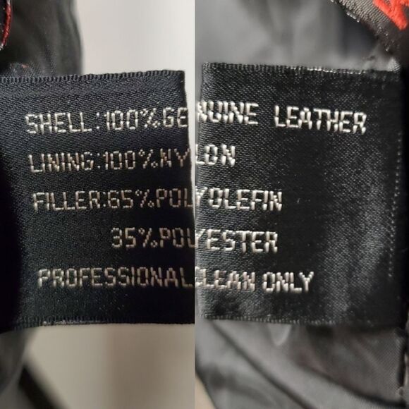 Vintage 90s y2k Wilsons Pelle Black Leather Goth Vampire Trench Over Coat Md - Picture 4 of 13